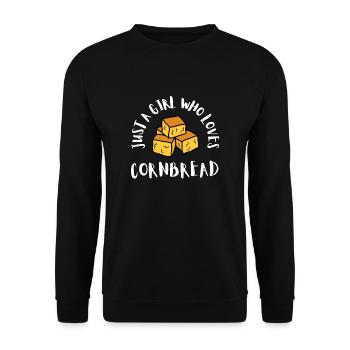 Pain de maïs Cuisson Muffins de semoule de maïs Pain - Sweat-shirt Unisexe - noir - Devant - Alina (178cm) & Michal (187cm)