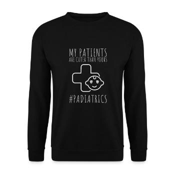 Pediatric Pediatrician Pediatrics Nurse Toddle - Unisex Sweatshirt - black - Front - Alina (178cm) & Michal (187cm)
