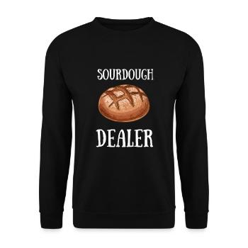 Sourdough Bread Baking Bakers Sourdough Starter - Unisex Pullover - Schwarz - Vorne - Alina (178cm) & Michal (187cm)