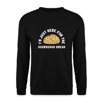Sourdough Bread Baking Bakers Sourdough Starter - Unisex Pullover - Schwarz - Vorne - Alina (178cm) & Michal (187cm)