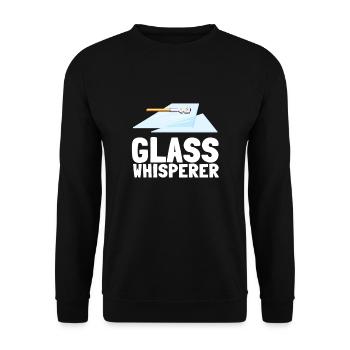Glazier Glass Fitter And Glass Setter Window - Unisex Pullover - Schwarz - Vorne - Alina (178cm) & Michal (187cm)