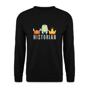 Research Historian Museum Curator And Archivist - Unisex Sweatshirt - black - Front - Alina (178cm) & Michal (187cm)