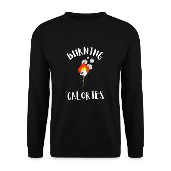Marshmallow Sandwich Camper Smore Hiking Campfire - Unisex Pullover - Schwarz - Vorne - Alina (178cm) & Michal (187cm)