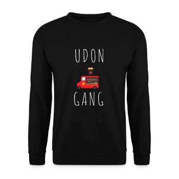 Udon Japanese Noodles Ramen Asian Noodle Box - Unisex Sweatshirt - black - Front - Alina (178cm) & Michal (187cm)