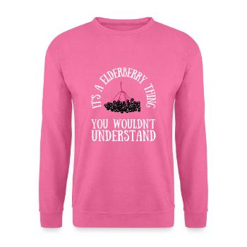 Sirop de sureau Boisson Flu Sambucus Homéopathe - Sweat-shirt Unisexe - rose - Devant