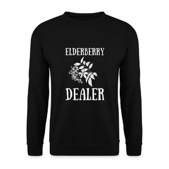 Sirop de sureau Boisson Flu Sambucus Homéopathe - Sweat-shirt Unisexe - noir - Devant - Alina (178cm) & Michal (187cm)