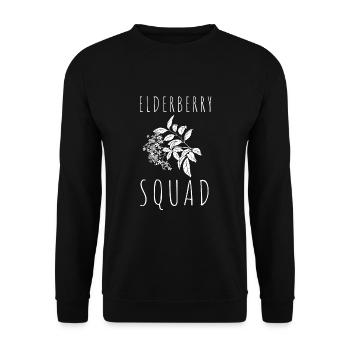 Sirop de sureau Boisson Flu Sambucus Homéopathe - Sweat-shirt Unisexe - noir - Devant - Alina (178cm) & Michal (187cm)