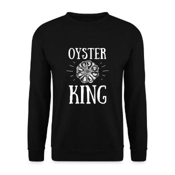 Oyster Shuck Shucking Seafood And Clam Digger - Unisex Sweatshirt - black - Front - Alina (178cm) & Michal (187cm)