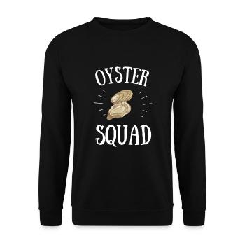 Oyster Shuck Shucking Seafood And Clam Digger - Unisex Sweatshirt - black - Front - Alina (178cm) & Michal (187cm)