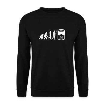 Soupe en conserve Liquide Nourriture Cook Restaurant Gourmand - Sweat-shirt Unisexe - noir - Devant - Alina (178cm) & Michal (187cm)