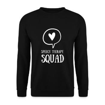 Speech Language Pathologist Speech Therapy SLP - Unisex Pullover - Schwarz - Vorne - Alina (178cm) & Michal (187cm)