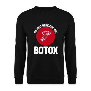 Botox Plastic Surgery And Aesthetic Nurse Injector - Unisex Sweatshirt - black - Front - Alina (178cm) & Michal (187cm)