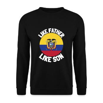 Comme Père Comme Fils Origine Origine Origine Des Pères Fête des Pères - Sweat-shirt Unisexe - noir - Devant - Alina (178cm) & Michal (187cm)