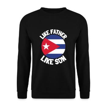 Comme Père Comme Fils Origine Origine Origine Des Pères Fête des Pères - Sweat-shirt Unisexe - noir - Devant - Alina (178cm) & Michal (187cm)