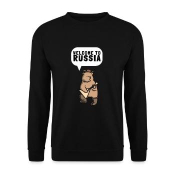 Balalaika Guitar Ukulele Baglama Russian Folk - Unisex Pullover - Schwarz - Vorne - Alina (178cm) & Michal (187cm)