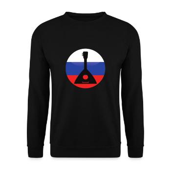 Balalaika Guitar Ukulele Baglama Russian Folk - Unisex Pullover - Schwarz - Vorne - Alina (178cm) & Michal (187cm)