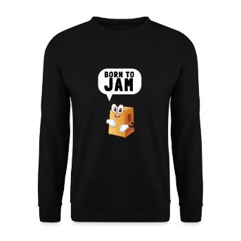Cajon Box Drum Instrument Peruvian Cajon - Unisex Pullover - Schwarz - Vorne - Alina (178cm) & Michal (187cm)