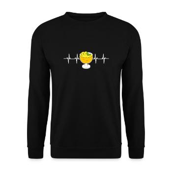 Banana Pudding Banana Bread Fruit Dessert Cooking - Unisex Sweatshirt - black - Front - Alina (178cm) & Michal (187cm)
