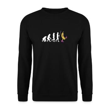 Banana Pudding Banana Bread Fruit Dessert Cooking - Unisex Sweatshirt - black - Front - Alina (178cm) & Michal (187cm)