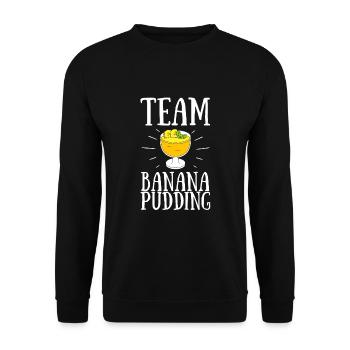 Banana Pudding Banana Bread Fruit Dessert Cooking - Unisex Sweatshirt - black - Front - Alina (178cm) & Michal (187cm)