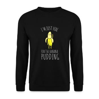 Banana Pudding Banana Bread Fruit Dessert Cooking - Unisex Sweatshirt - black - Front - Alina (178cm) & Michal (187cm)