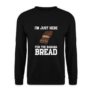 Banana Pudding Banana Bread Fruit Dessert Cooking - Unisex Sweatshirt - black - Front - Alina (178cm) & Michal (187cm)