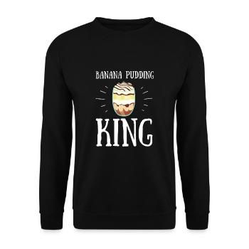 Banana Pudding Banana Bread Fruit Dessert Cooking - Unisex Sweatshirt - black - Front - Alina (178cm) & Michal (187cm)