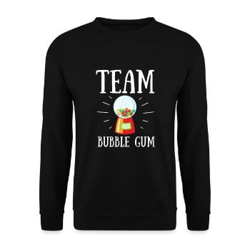 Bubble Gum Gumball Sweet Candy Machine Bubblegum - Unisex Sweatshirt - black - Front - Alina (178cm) & Michal (187cm)