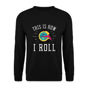 Bubble Gum Gumball Sweet Candy Machine Bubblegum - Unisex Sweatshirt - black - Front - Alina (178cm) & Michal (187cm)