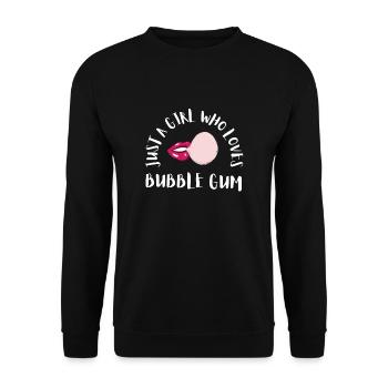 Bubble Gum Gumball Sweet Candy Machine Bubblegum - Unisex Sweatshirt - black - Front - Alina (178cm) & Michal (187cm)