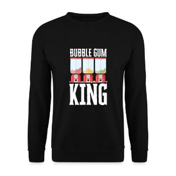 Bubble Gum Gumball Sweet Candy Machine Bubblegum - Unisex Sweatshirt - black - Front - Alina (178cm) & Michal (187cm)