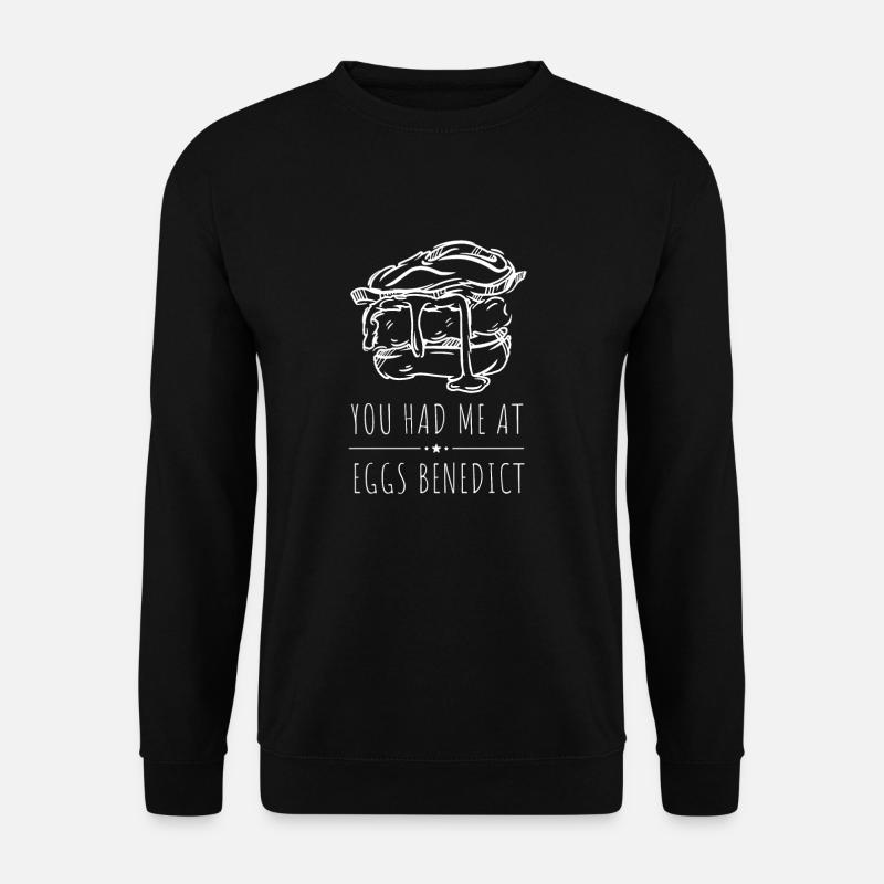 Eggs Benedicts Omelete Breakfast Brunch - Unisex Sweatshirt - black