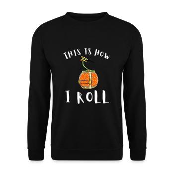 Aerial Tram Tramway Cable Car Cableway Gondola - Unisex Sweatshirt - black - Front - Alina (178cm) & Michal (187cm)
