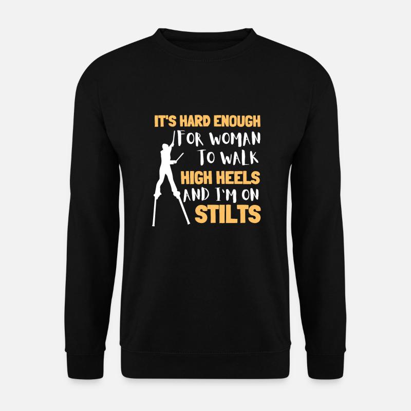 Échasses Carnaval Promenade sur pilotis Jour Échassier - Sweat-shirt Unisexe - noir