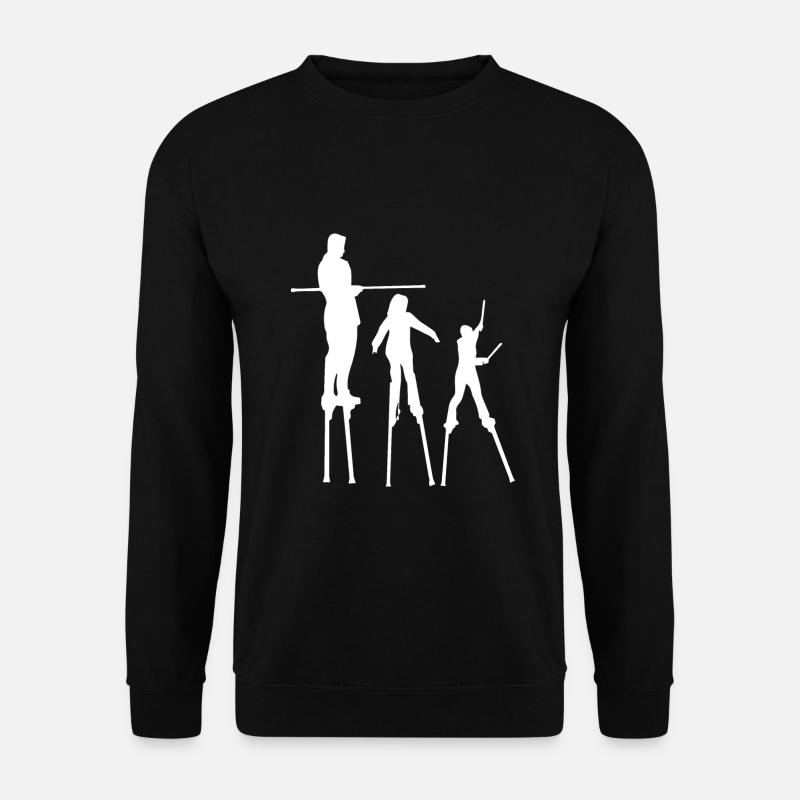 Échasses Carnaval Promenade sur pilotis Jour Échassier - Sweat-shirt Unisexe - noir