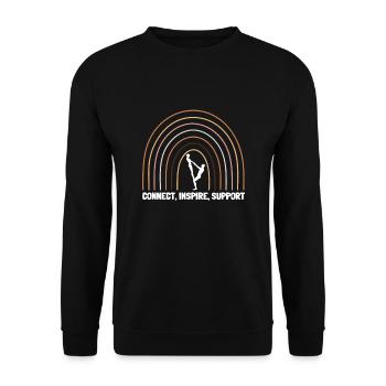 Acroyoga Manual Acro Yoga Yogi - Unisex Pullover - Schwarz - Vorne - Alina (178cm) & Michal (187cm)