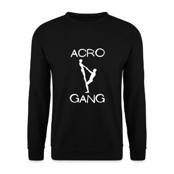 Acroyoga Manual Acro Yoga Yogi - Unisex Pullover - Schwarz - Vorne - Alina (178cm) & Michal (187cm)