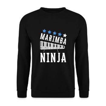 Vibraphone Mom Marimba Ninja And Mallet - Unisex Pullover - Schwarz - Vorne - Alina (178cm) & Michal (187cm)