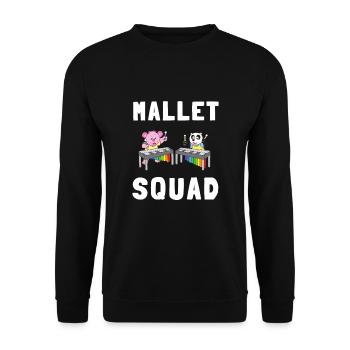 Vibraphone Mom Marimba Ninja And Mallet - Unisex Pullover - Schwarz - Vorne - Alina (178cm) & Michal (187cm)