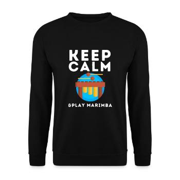 Vibraphone Mom Marimba Ninja And Mallet - Unisex Pullover - Schwarz - Vorne - Alina (178cm) & Michal (187cm)
