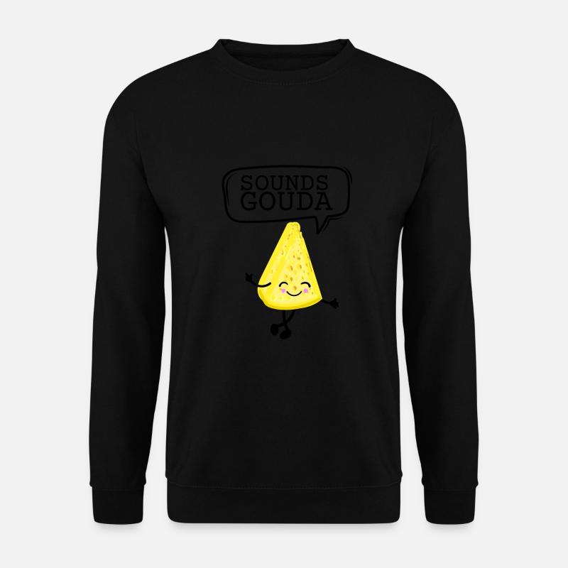 Cheesemonger Cheese Maker Gouda Lover - Unisex Pullover - Schwarz