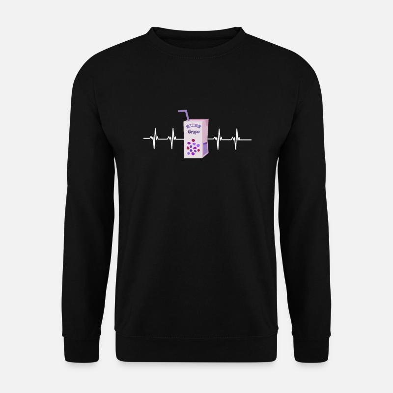 Organic Grape Juice Bottles - Unisex Pullover - Schwarz