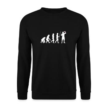 Organic Grape Juice Bottles - Unisex Pullover - Schwarz - Vorne - Alina (178cm) & Michal (187cm)