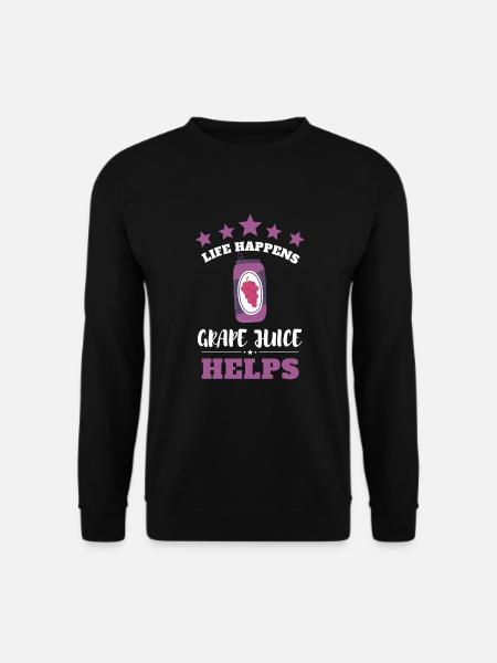 Organic Grape Juice Bottles - Unisex Sweatshirt - black