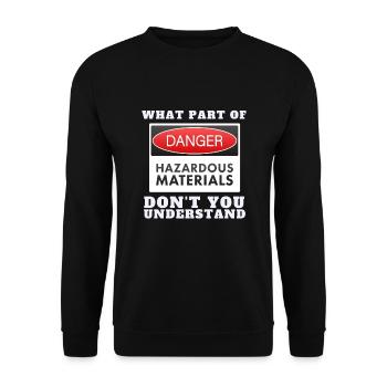 Uranium Fission Nuclear Engineering Theme - Unisex Pullover - Schwarz - Vorne - Alina (178cm) & Michal (187cm)