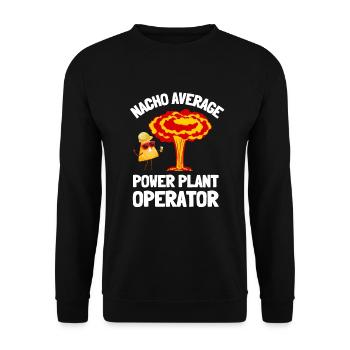 Uranium Fission Nuclear Engineering Theme - Unisex Pullover - Schwarz - Vorne - Alina (178cm) & Michal (187cm)