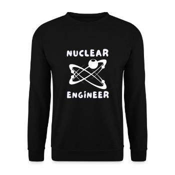 Uranium Fission Nuclear Engineering Theme - Unisex Pullover - Schwarz - Vorne - Alina (178cm) & Michal (187cm)