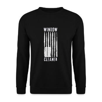 Window Cleaner Services Car Window Cleaning Window - Unisex Pullover - Schwarz - Vorne - Alina (178cm) & Michal (187cm)