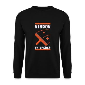 Window Cleaner Services Car Window Cleaning Window - Unisex Pullover - Schwarz - Vorne - Alina (178cm) & Michal (187cm)