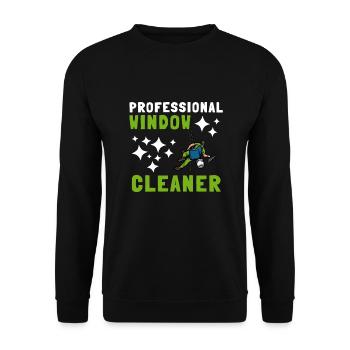 Window Cleaner Services Car Window Cleaning Window - Unisex Pullover - Schwarz - Vorne - Alina (178cm) & Michal (187cm)